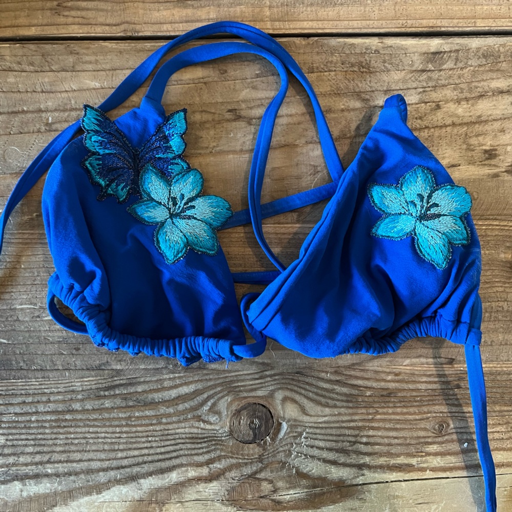 Blue Life Bikini Top